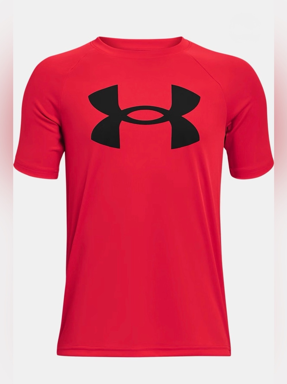 Under Armour Boys Tech Big Logo T-shirt in Red and Black| Size: M 10/12